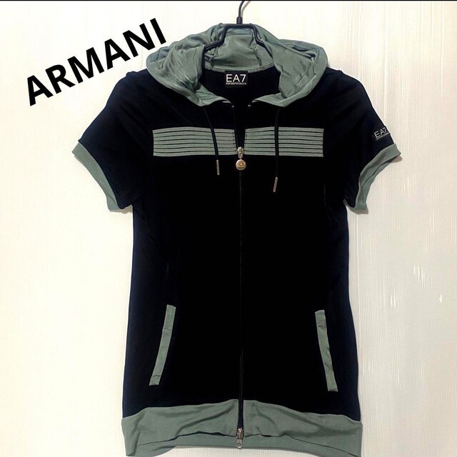 EMPORIO ARMANI  ジップアップ　半袖　パーカー