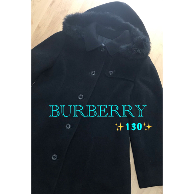 BURBERRY(バーバリー)のバーバリーロンドン💕黒　フォーマルコート　ブラック  BURBERRY　 キッズ/ベビー/マタニティのキッズ服女の子用(90cm~)(コート)の商品写真