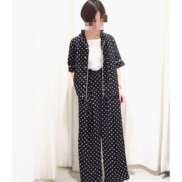 Dot＆Stripes CHILD WOMAN フロッキードット　ブラウス