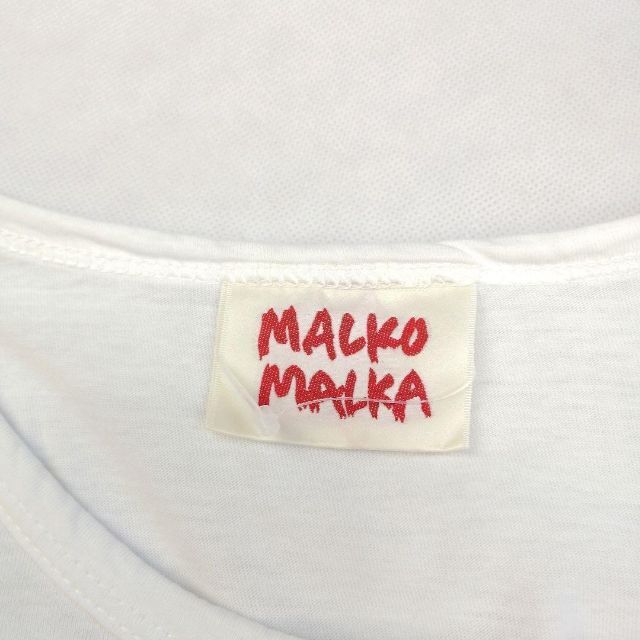 MALKOMALKA(マルコマルカ)の日本製 MALKO MALKA Tシャツ 半袖 猫 アニマル柄 レディースのトップス(Tシャツ(半袖/袖なし))の商品写真