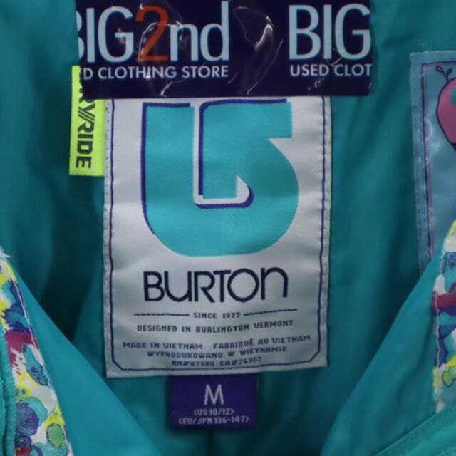 BURTON - バートン 中綿入り スキーパンツ M ターコイズブルー BURTON ...