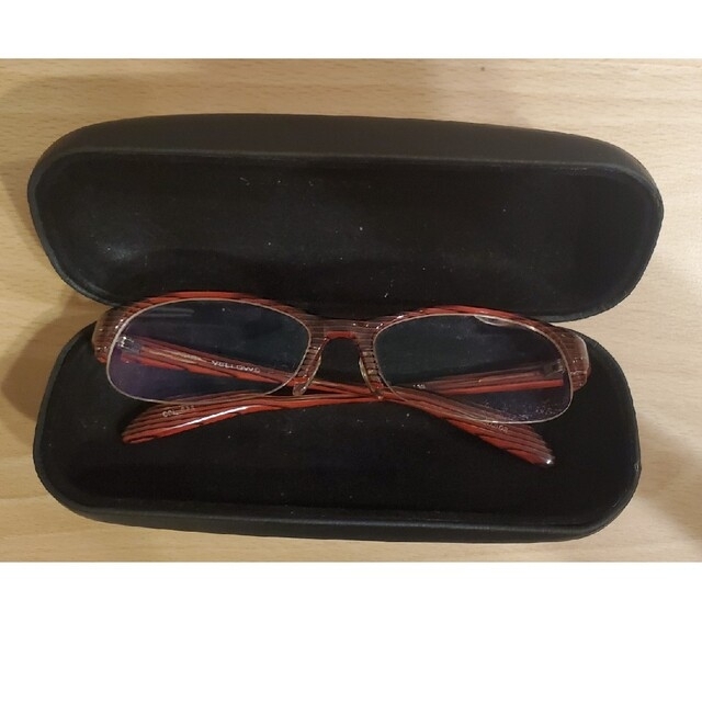 【YELLOW PLUS】COL232、55□17-133表記の眼鏡フレーム メンズのファッション小物(サングラス/メガネ)の商品写真