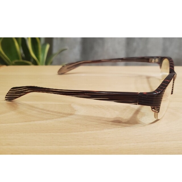 【YELLOW PLUS】COL232、55□17-133表記の眼鏡フレーム メンズのファッション小物(サングラス/メガネ)の商品写真