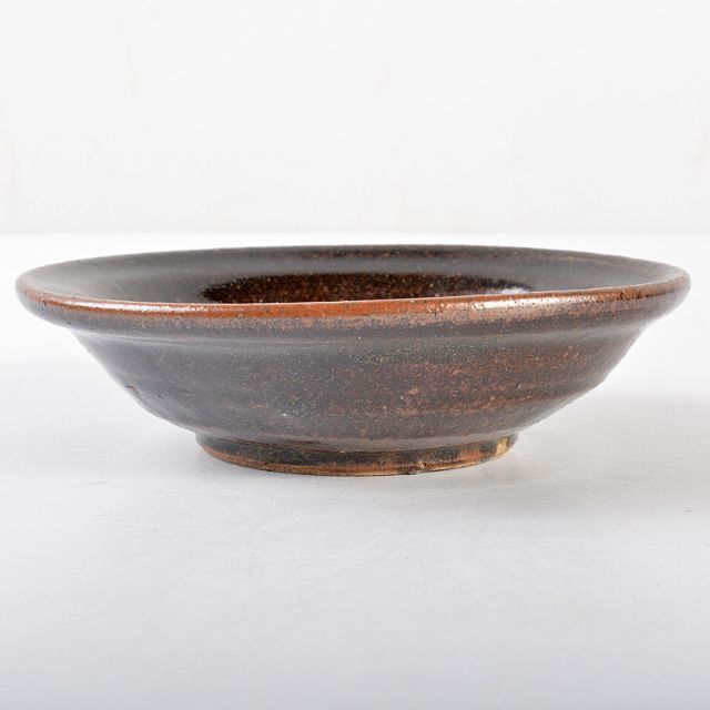 北大路魯山人作 美濃焼 黒釉 小鉢 黒田陶々庵識箱 D R5334 北大路魯山人作 美濃焼 黒釉 小鉢 黒田陶々庵識箱 D R5334