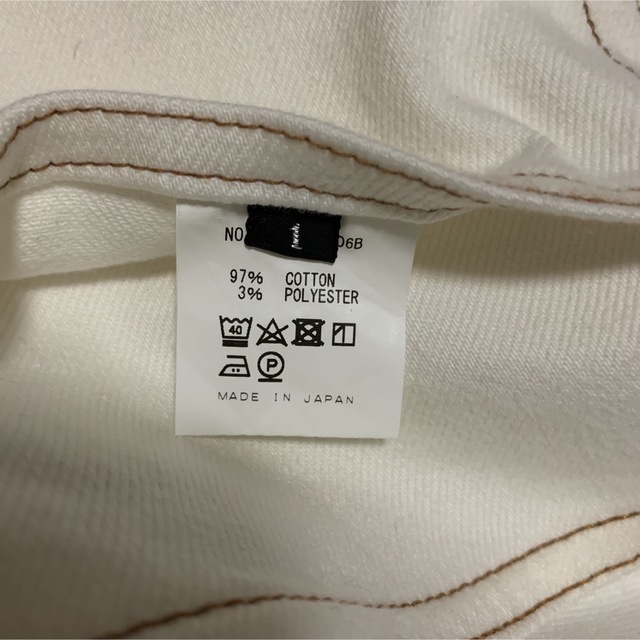 ALLEGE(アレッジ)のALLEGE white denim pants メンズのパンツ(デニム/ジーンズ)の商品写真