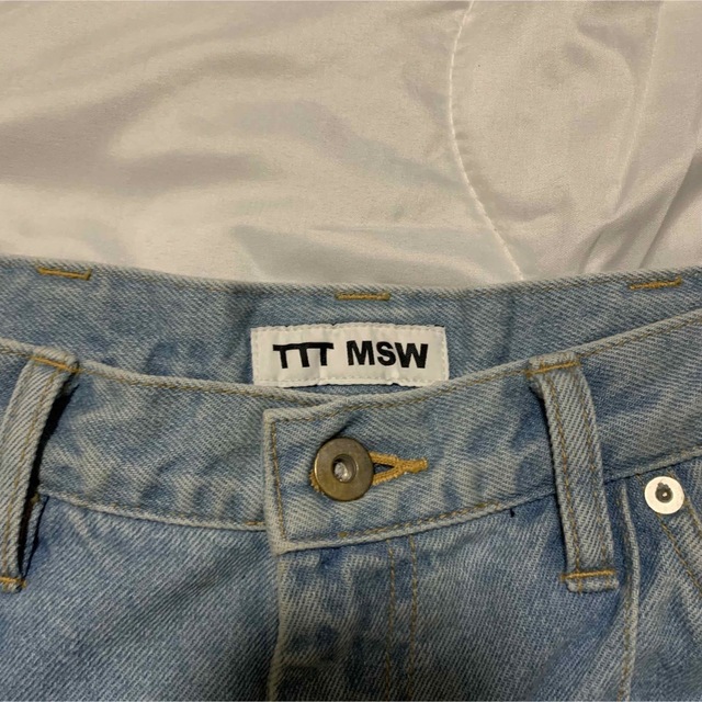 TTT_MSW(ティー)のTTT_MSW 21ss ice wash embroidered denim メンズのパンツ(デニム/ジーンズ)の商品写真