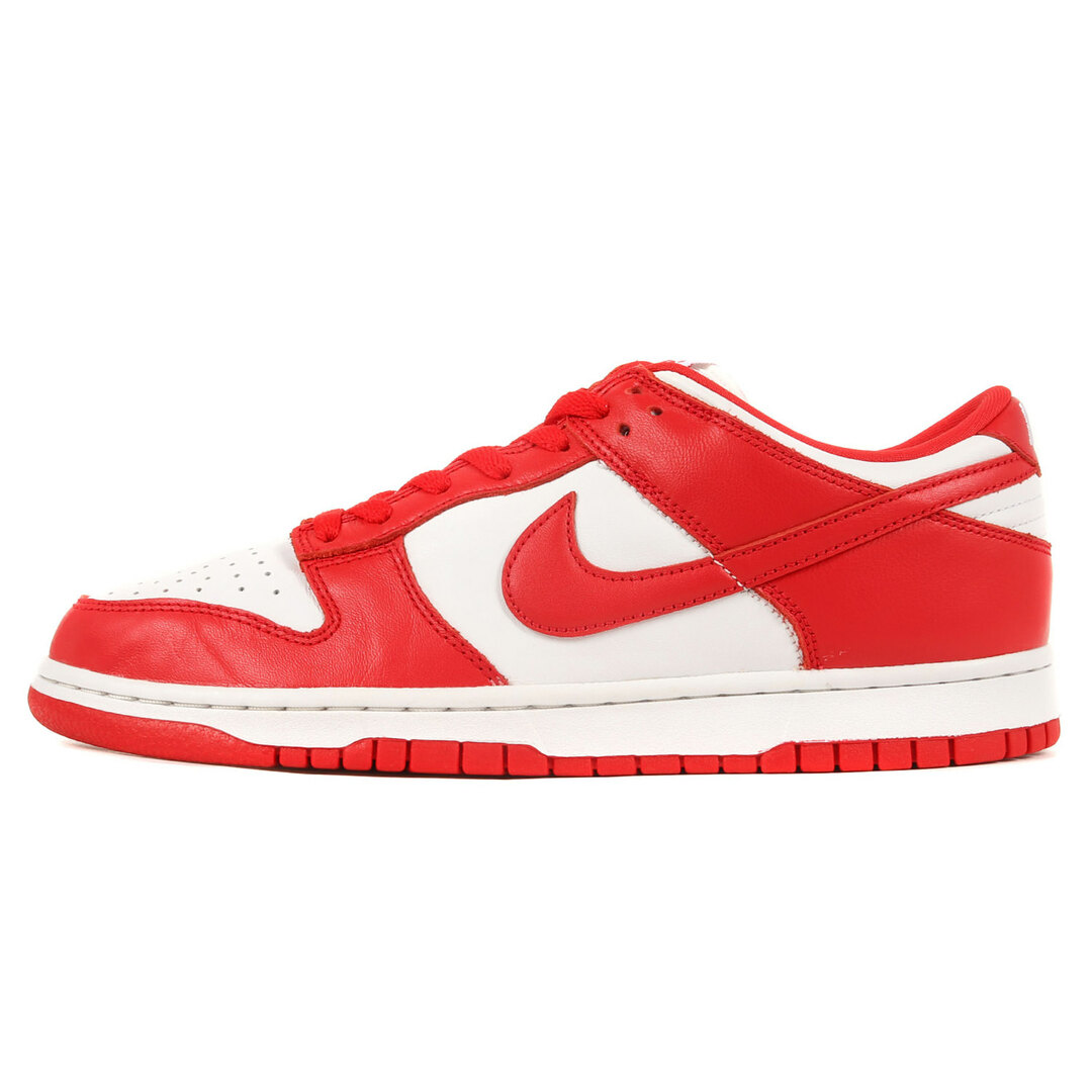 NIKE ナイキ スニーカー サイズ:26.5cm DUNK LOW SP セント・ジョーンズ大学 (CU1727-100) 2020年 ダンク ロー ホワイト ユニバーシティレッド 白赤 US8.5 シューズ 靴【メンズ】【美品】