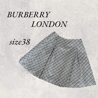 バーバリーブルーレーベル(BURBERRY BLUE LABEL)のBURBERRY LONDON 毛100% ブラウンスカート　size38(ひざ丈スカート)