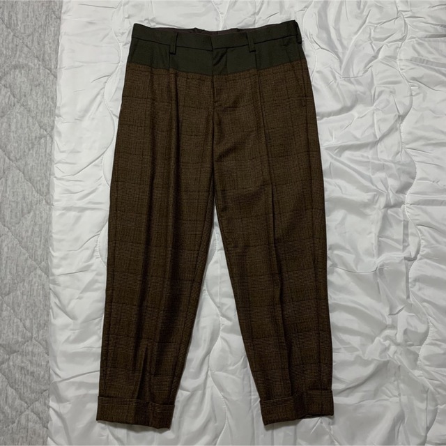 kolor(カラー)のkolor 19aw glen check tapered pants メンズのパンツ(スラックス)の商品写真