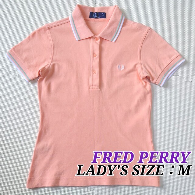 FRED PERRY(フレッドペリー)のフレッドペリー レディース半袖ポロシャツ ロゴ刺繍入り トップス レディースのトップス(ポロシャツ)の商品写真