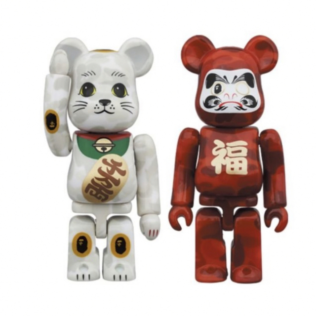 BE@RBRICK ベアブリック 招き猫 100％  セット