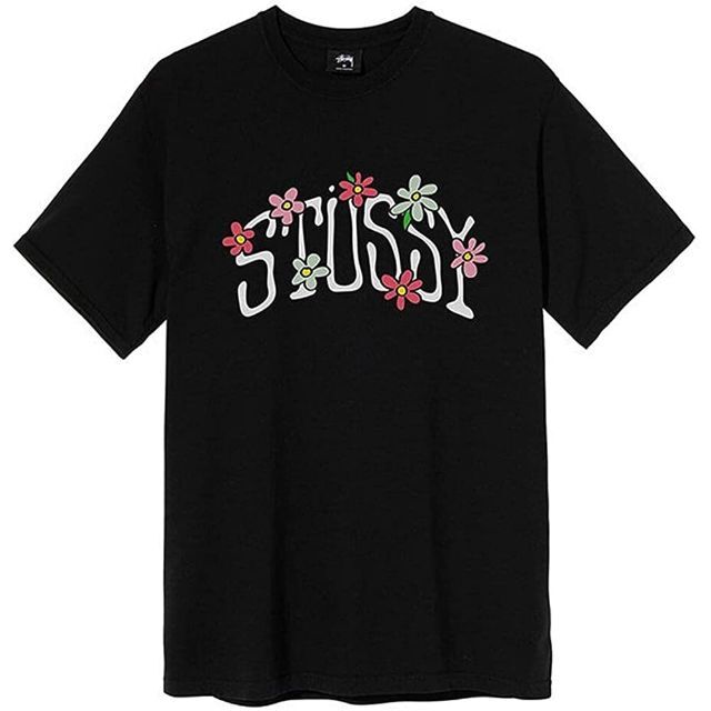 STUSSY ステューシー Tシャツ FLOWERS RELAXED TEEBlacksize