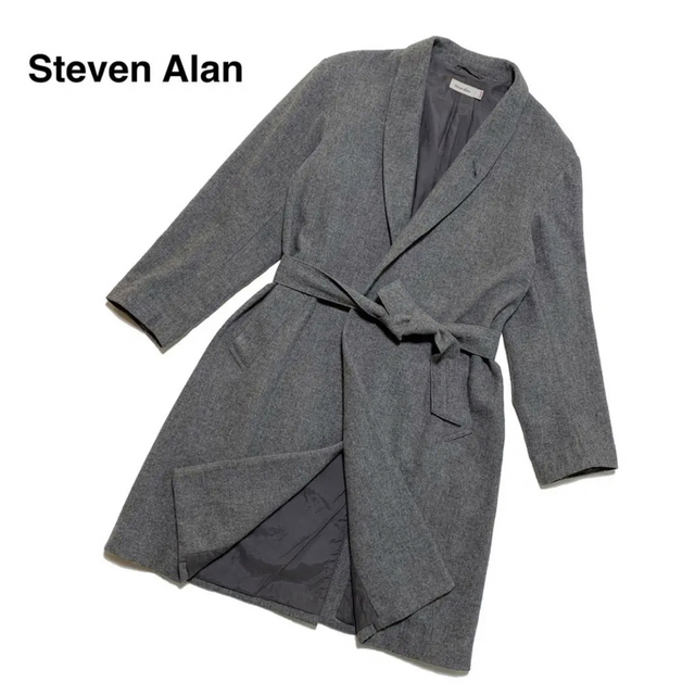 Steven Alan 100S MELTON ワイドシルエットチェスターコート