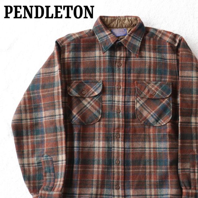 注目の福袋! 70's PENDLETON ペンドルトン チェック柄ウール 長袖