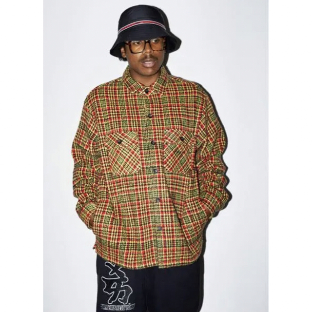 supreme heavy flannel shirt ヘビーネルシャツ (L)