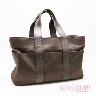 エルメス(Hermes)のHERMES エルメス アカプルコMM ブラウン キャンバス バッグ 中古(ボストンバッグ)