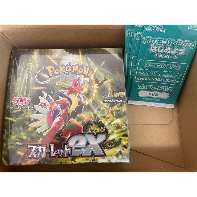 ポケモンカードゲーム スカーレットex シュリンク付 プロモ 1box - Box