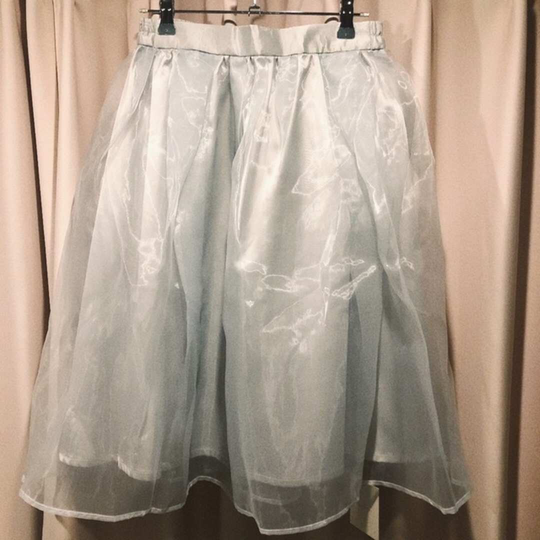 MERCURYDUO(マーキュリーデュオ)のMERCURYDUO オーガンジースカート レディースのスカート(ひざ丈スカート)の商品写真
