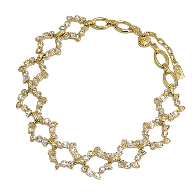 YVES SAINT LAURENT ビジュー フラワー ネックレス 最大の割引 9163円