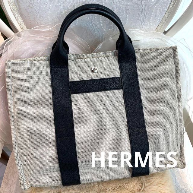 Hermes - ☆美品☆HERMES エルメス サックアーネMM トワルアッシュxレザー