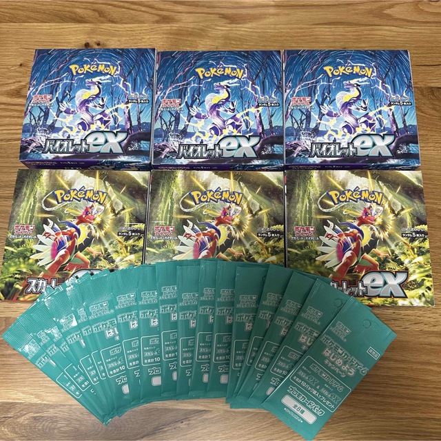 ポケモンカード バイオレットex スカーレットex 各3BOX - カード
