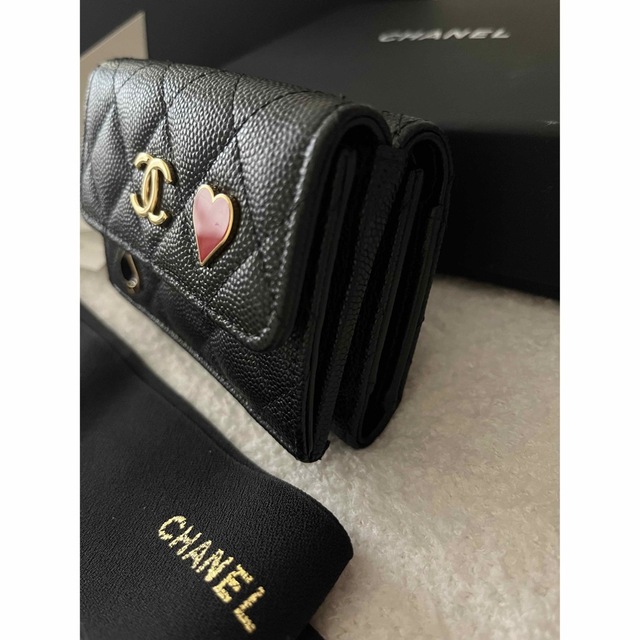 CHANEL(シャネル)のCHANEL シャネル　ミニ財布　ブラック　黒　ココマーク　ウォレット　 レディースのファッション小物(財布)の商品写真