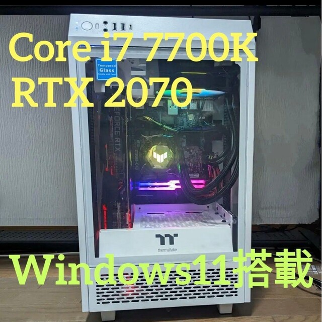 Microsoft(マイクロソフト)の自作ゲーミングPC　core i7 7700K　RTX2070 Mini ITX スマホ/家電/カメラのPC/タブレット(デスクトップ型PC)の商品写真