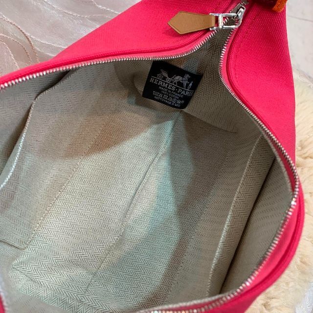 ☆未使用品☆HERMES ブリッド ア ブラックPM ハンドバッグ ピンク