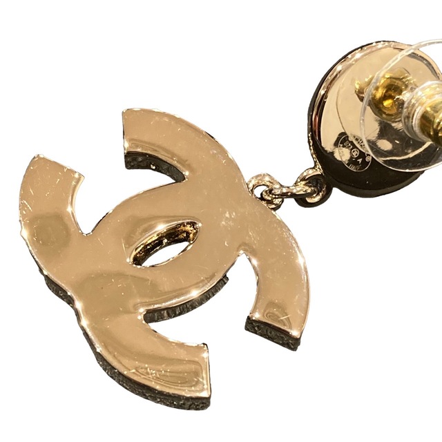 CHANEL シャネル 新作 美品 ココマーク B22A フェイクパール ブラック