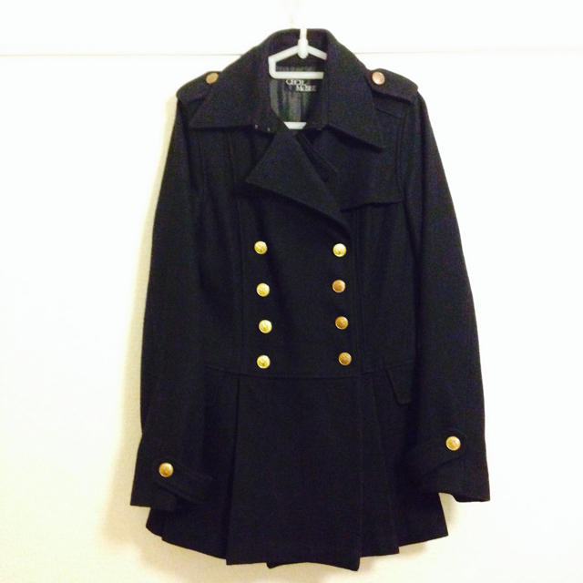 CECIL McBEE(セシルマクビー)のCECIL McBEE 裾プリーツコート レディースのジャケット/アウター(ピーコート)の商品写真