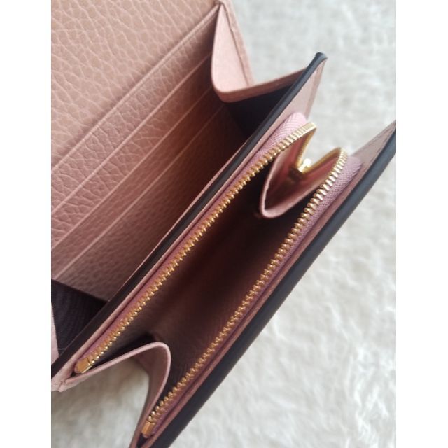 GUCCI グッチ ダブルG スプリーム 2つ折り財布 ライトピンク