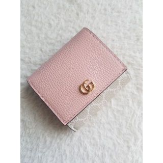 GUCCI グッチ ダブルG スプリーム 2つ折り財布 ライトピンク