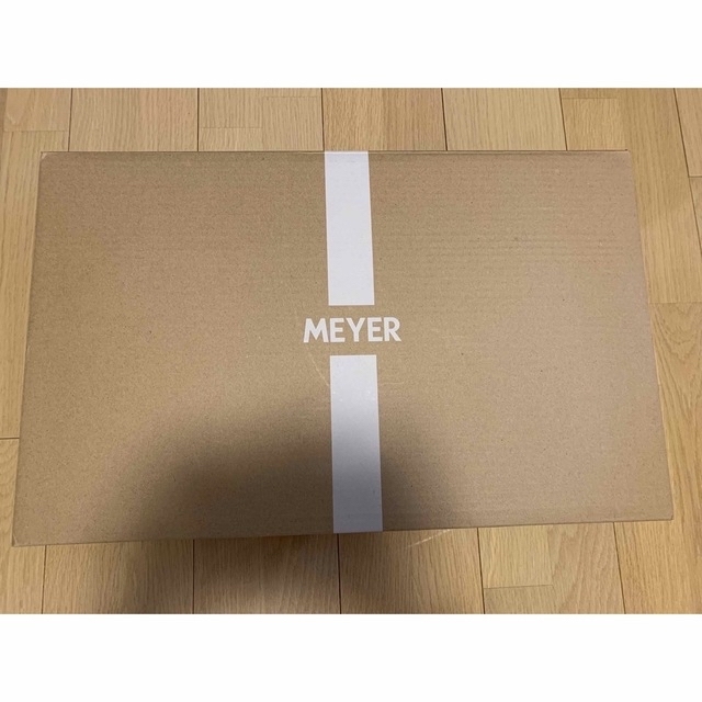 MEYER(マイヤー)のマイヤー　スクエアグリルパン 24cm ステンレス 全熱源対応　新品未使用  インテリア/住まい/日用品のキッチン/食器(鍋/フライパン)の商品写真