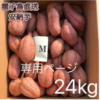 ※シマウマまま様専用【絶品】種子島産  安納芋M 24kg(箱別)(野菜)