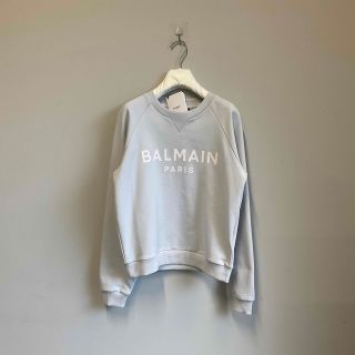 バルマン(BALMAIN)の新品タグ付き BALMAIN LOGO PRINT SWEATSHIRT XS (トレーナー/スウェット)