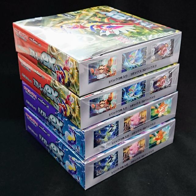 ポケモンカード スカーレット＆バイオレットexシュリンク付４BOXプロモ付