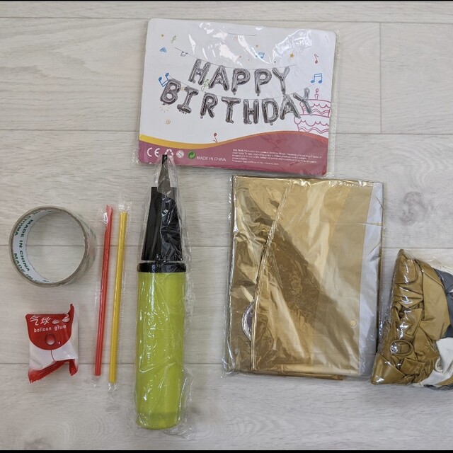 バースデー バルーン 王冠 ゴールデン 誕生日 金色 ハンドメイドのパーティー(その他)の商品写真
