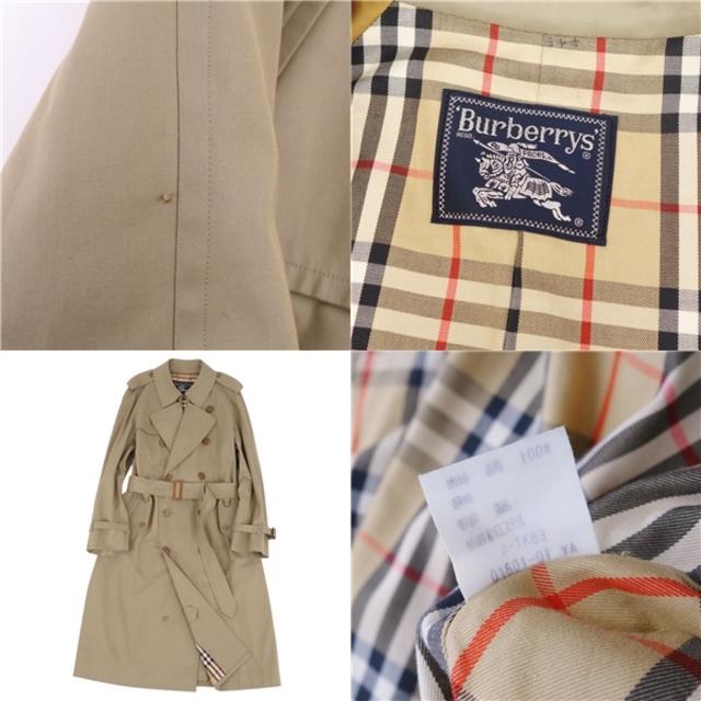 Burberry´s バーバリーズ ロングコート ベージュ系 内側チェック柄-