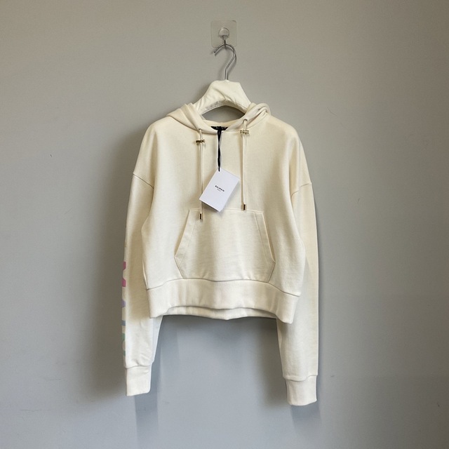 新品タグ付 Balmain パーカー Logo Print Hoodie