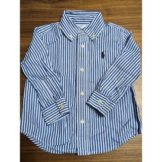 ラルフローレン(Ralph Lauren)の【お値下げ!!】ラルフローレン　ストライプシャツ12M Ralph Lauren(シャツ/カットソー)