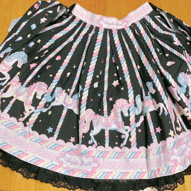 Angelic Pretty(アンジェリックプリティー)のSugary Carnival スカート レディースのスカート(ひざ丈スカート)の商品写真