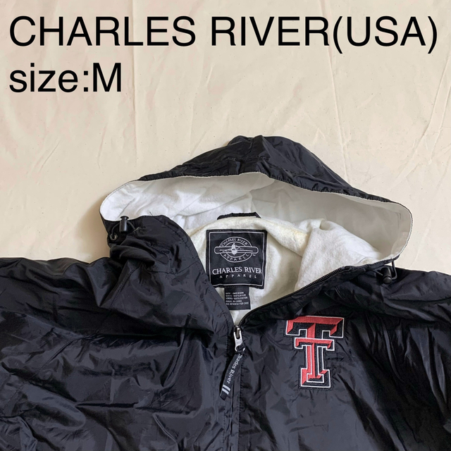 CHARLES RIVER APPAREL アノラック ナイロン 黒 M