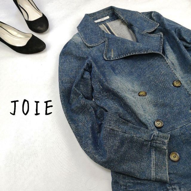 Joie (ファッション)(ジョア)のアメリカ製 JOIE ジョア デニム トレンチコート インディゴブルー レディースのジャケット/アウター(トレンチコート)の商品写真