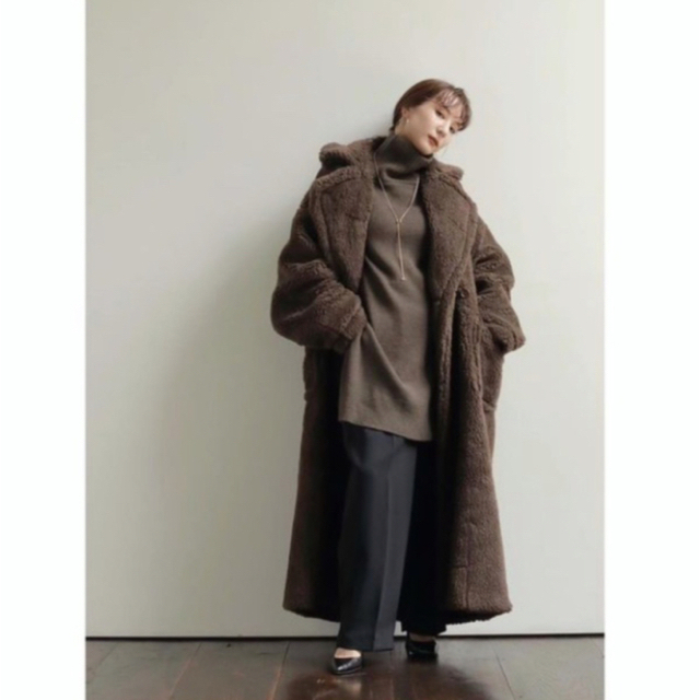 TODAYFUL(トゥデイフル)のローレン　ボアコート レディースのジャケット/アウター(ロングコート)の商品写真