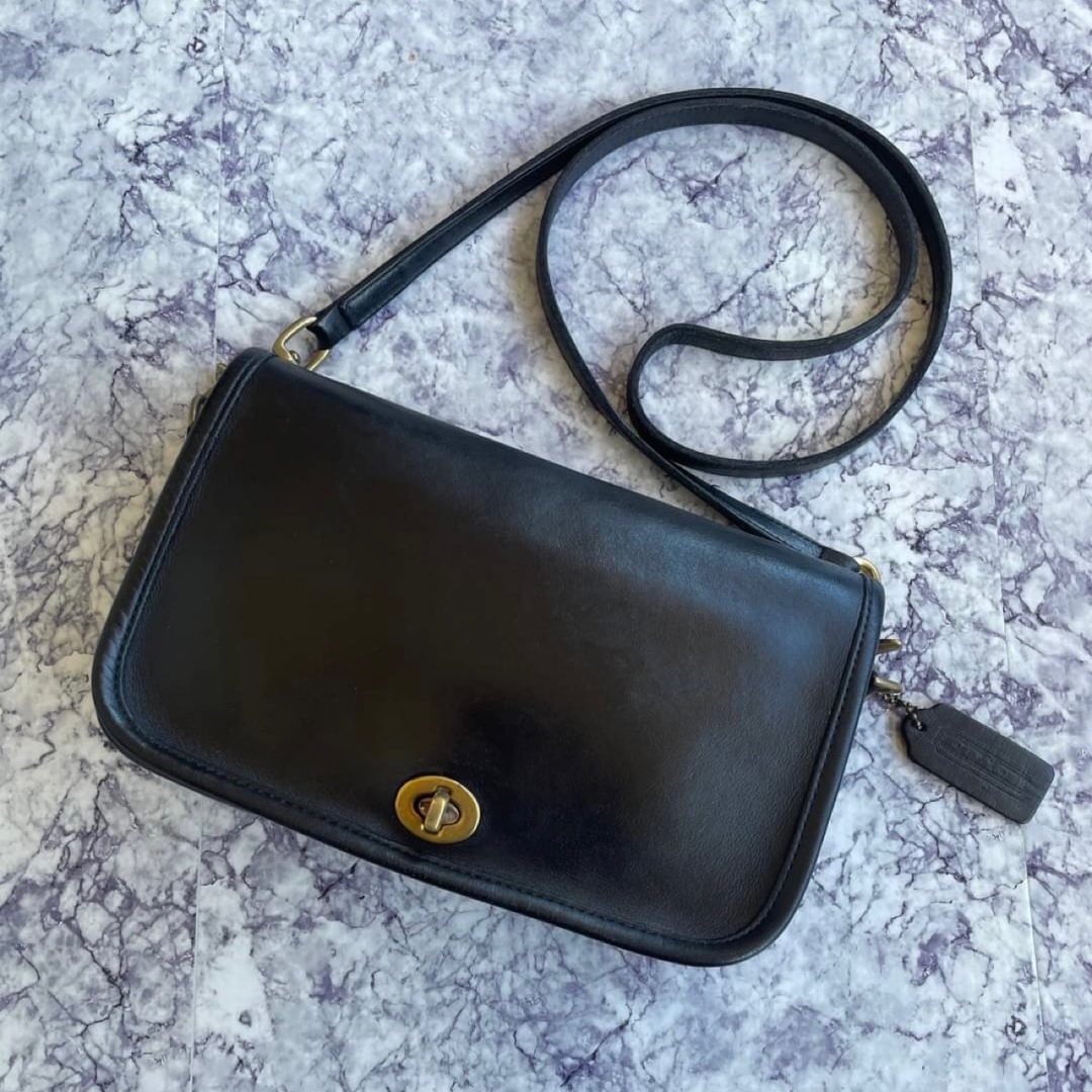 COACH - 極美品 COACH オールドコーチ 黒 レザー ブラック ショルダー
