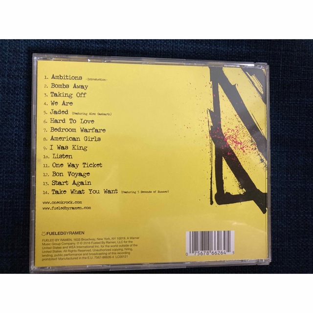 ONE OK ROCK(ワンオクロック)のワンオク　ONE OK ROCK AMBITIONS 輸入盤 エンタメ/ホビーのCD(ポップス/ロック(邦楽))の商品写真