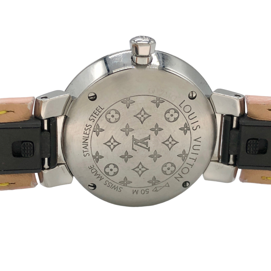 LOUIS VUITTON(ルイヴィトン)のルイ・ヴィトン LOUIS VUITTON タンブールスリムPM Q12MGZ ホワイト ステンレススチール クオーツ レディース 腕時計 レディースのファッション小物(腕時計)の商品写真