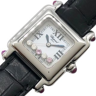 ショパール(Chopard)のショパール Chopard ハッピースポーツ 27/8892-42 ホワイトシェル ステンレススチール クオーツ レディース 腕時計(腕時計)