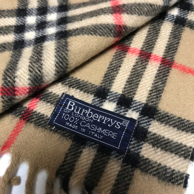 BURBERRY(バーバリー)のBurberrys カシミヤ100%マフラー ノバチェックオールド男女兼用 レディースのファッション小物(マフラー/ショール)の商品写真