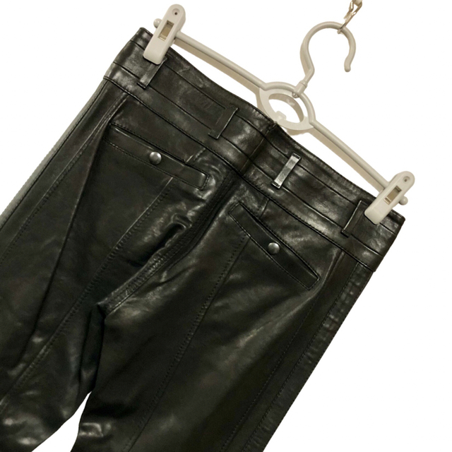 新品未使用】DIESEL BLACK GOLD レザー(羊革) バイカーパンツ 可愛い